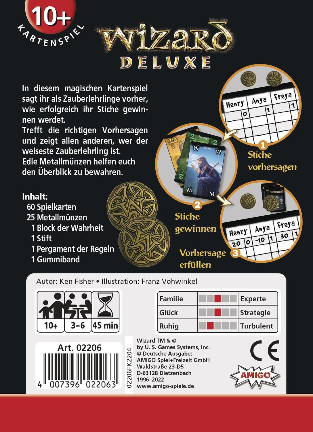 Bild: 4007396022063 | Wizard Deluxe | AMIGO - Kartenspiel | AMIGO Spiel Freizeit | Spiel