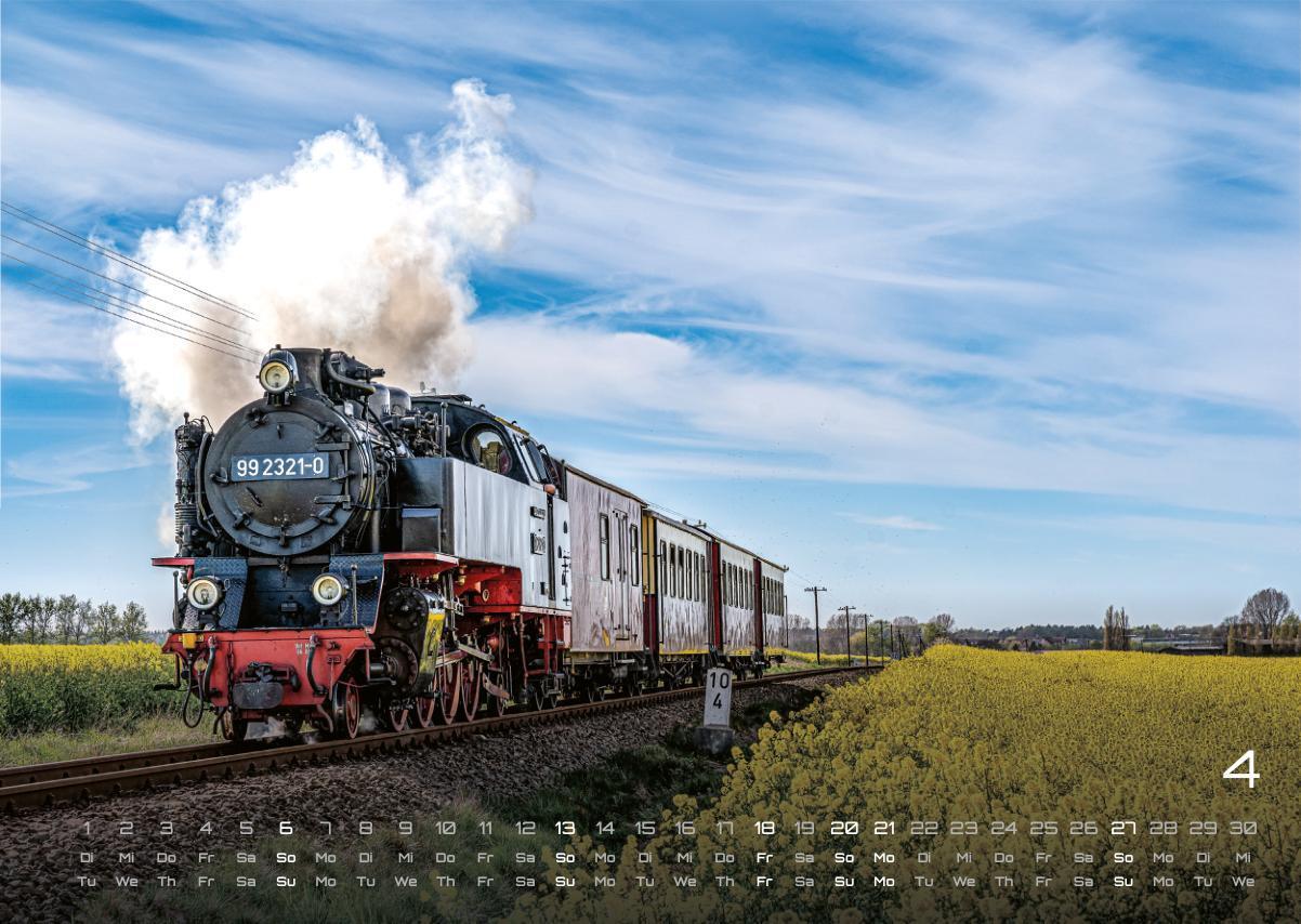 Bild: 9783986734503 | Eisenbahn - faszinierende Bahnwelt - 2025 - Kalender DIN A3 | Kalender