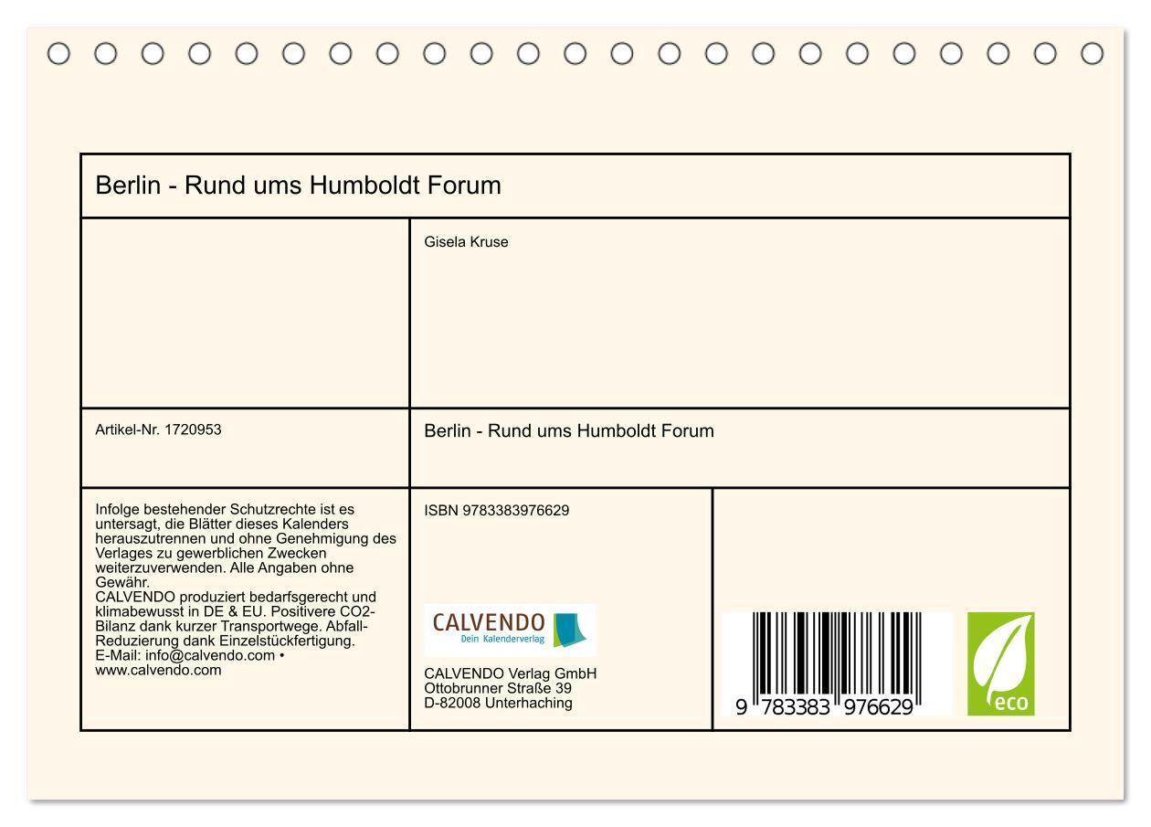 Bild: 9783383976629 | Berlin - Rund ums Humboldt Forum (Tischkalender 2025 DIN A5 quer),...