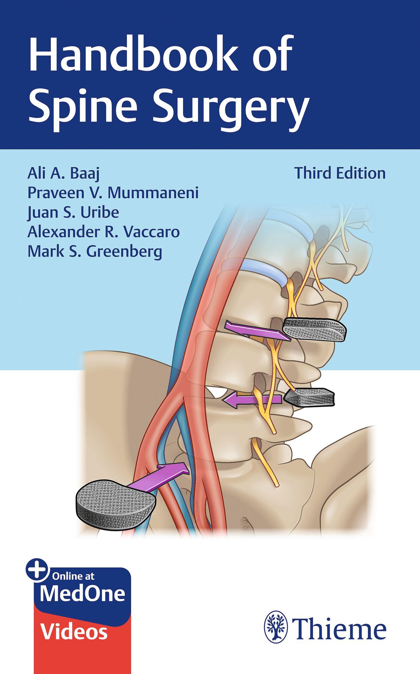 Cover: 9781684205547 | Handbook of Spine Surgery | Ali A. Baaj (u. a.) | Taschenbuch | 676 S.