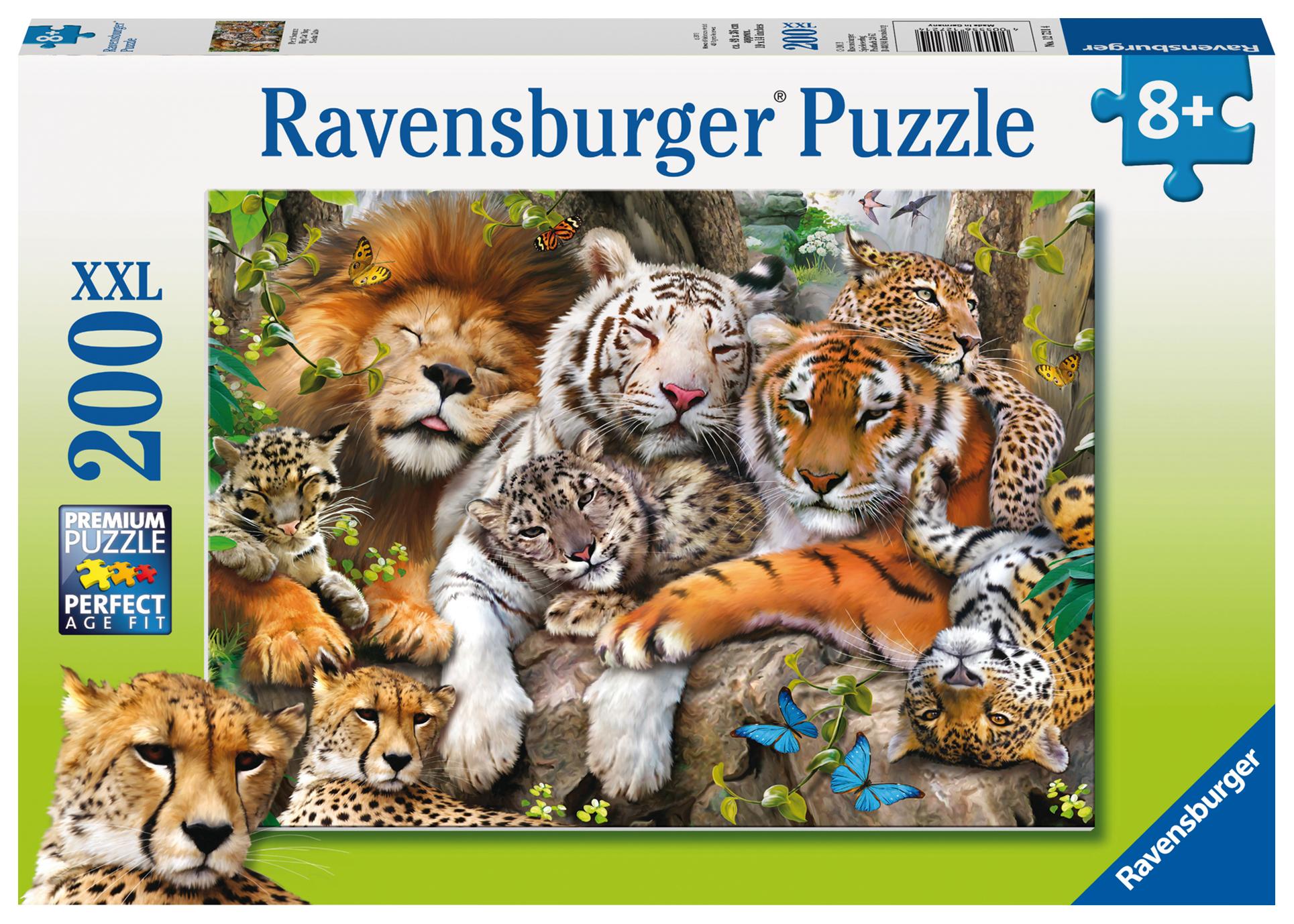 Cover: 4005556127214 | Schmusende Raubkatzen Puzzle 200 Teile | Spiel | 12721 | Deutsch