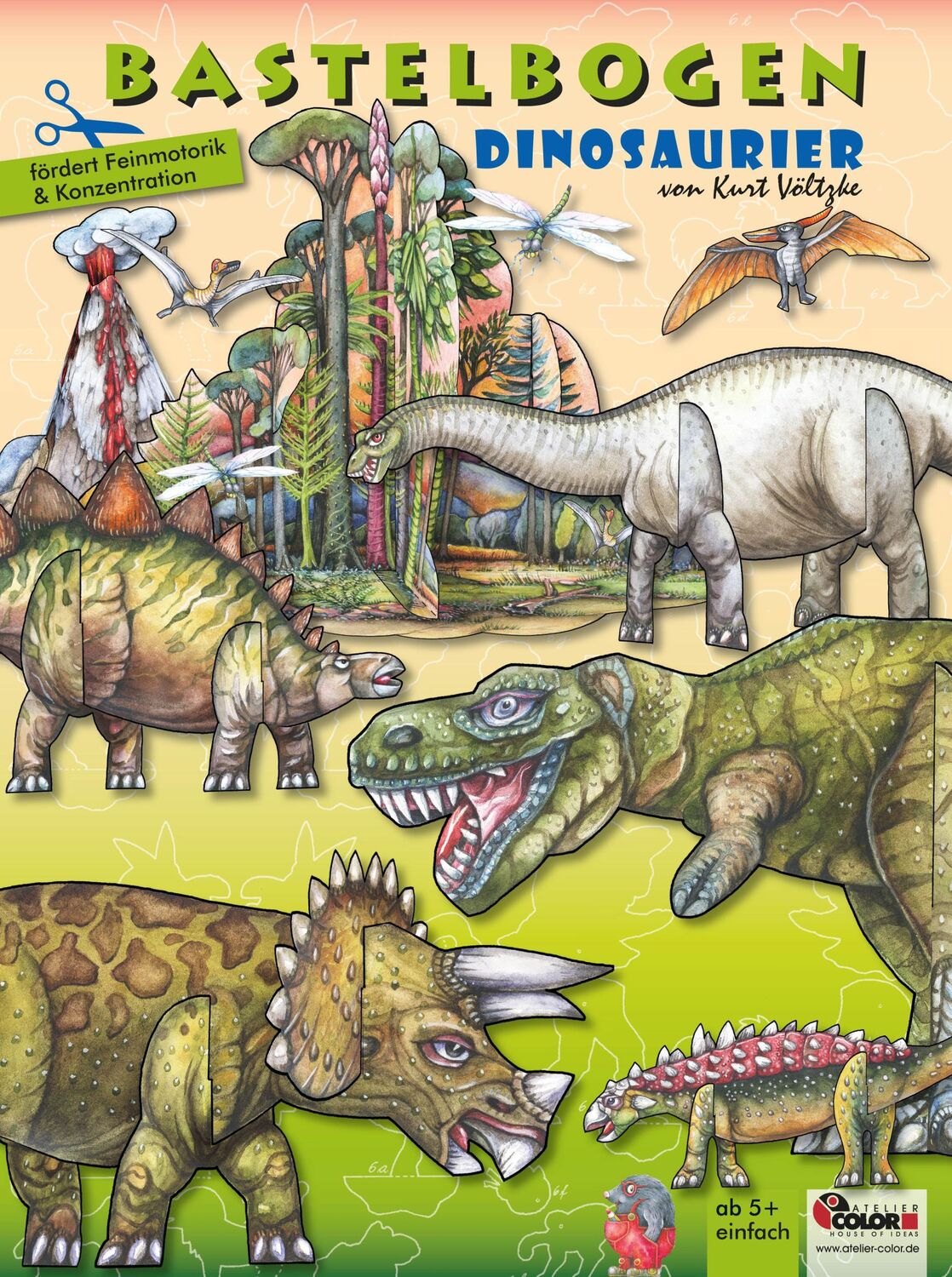 Cover: 4280000272577 | Dinosaurier Bastelbogen | ATELIER COLOR | Stück | Deutsch | 2020