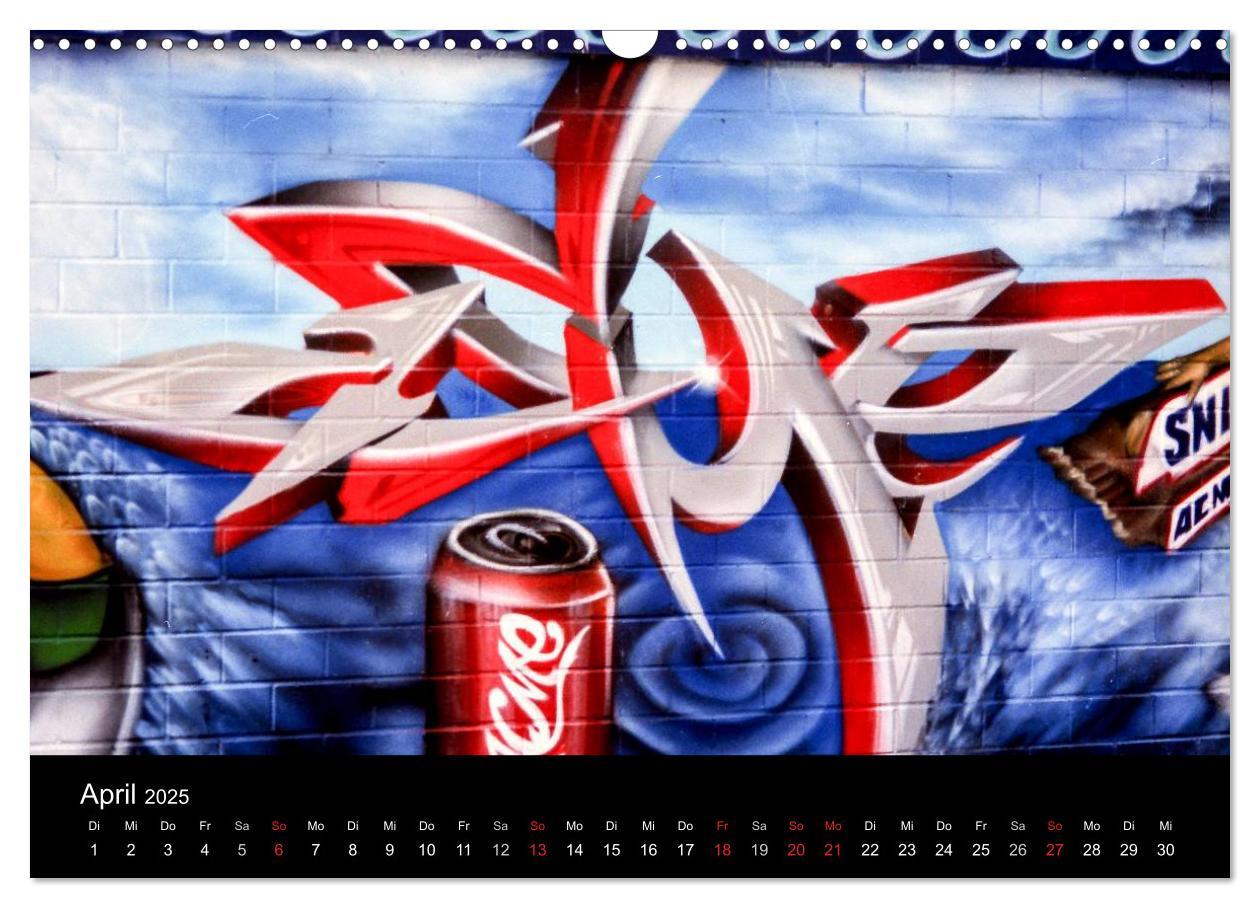 Bild: 9783435770816 | Graffiti - Kunst aus der Dose (Wandkalender 2025 DIN A3 quer),...