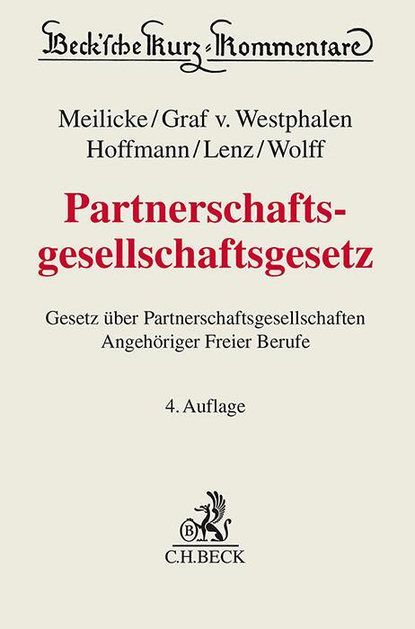 Cover: 9783406776199 | Partnerschaftsgesellschaftsgesetz | Buch | Beck Kurzkommentare | XX