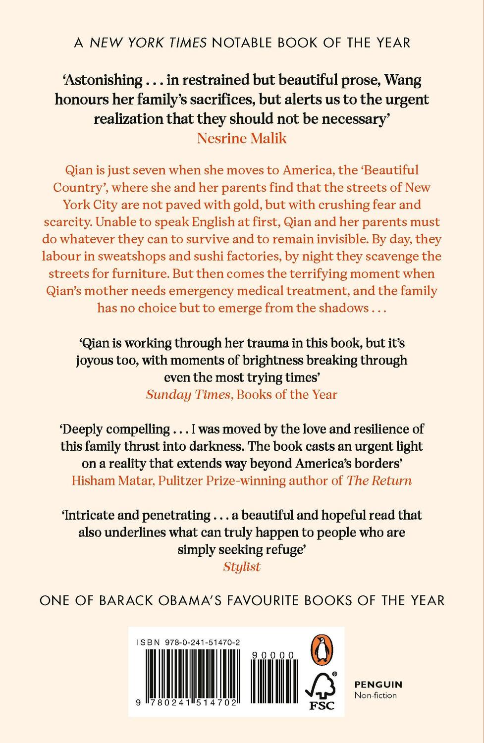 Rückseite: 9780241514702 | Beautiful Country | A Memoir of An Undocumented Childhood | Wang