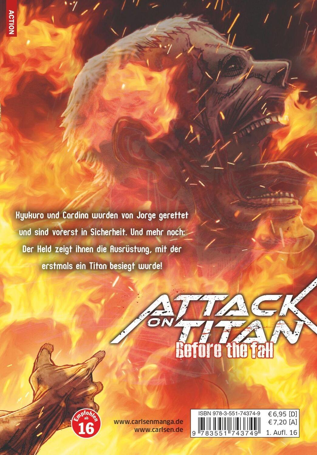 Rückseite: 9783551743749 | Attack on Titan - Before the Fall 5 | Hajime Isayama (u. a.) | Buch