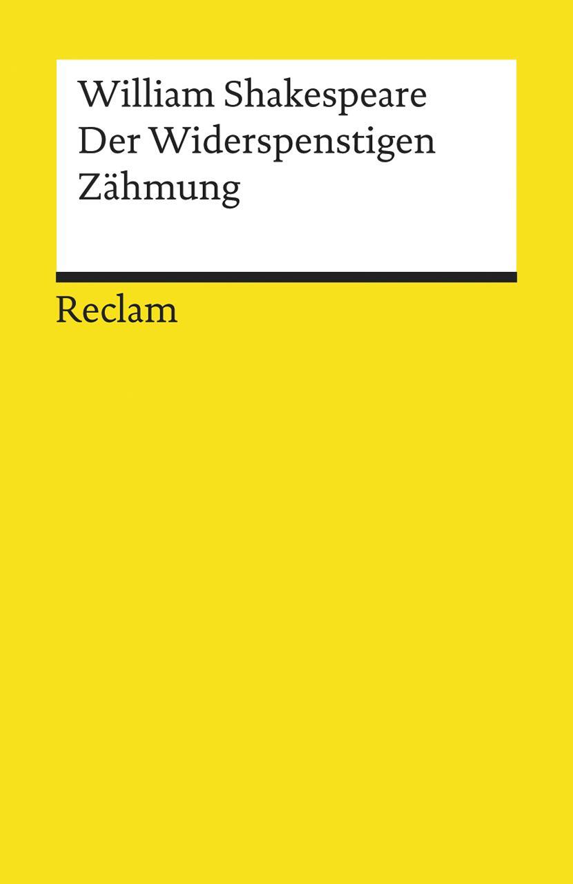 Cover: 9783150000267 | Der Widerspenstigen Zähmung | William Shakespeare | Taschenbuch | 1986