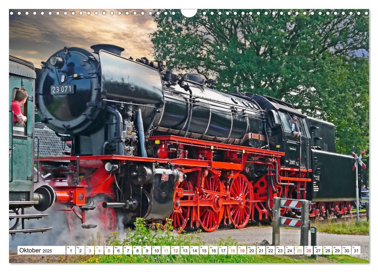 Bild: 9783383928048 | Dampflokomotiven - geliebte Kraftpakete (Wandkalender 2025 DIN A3...