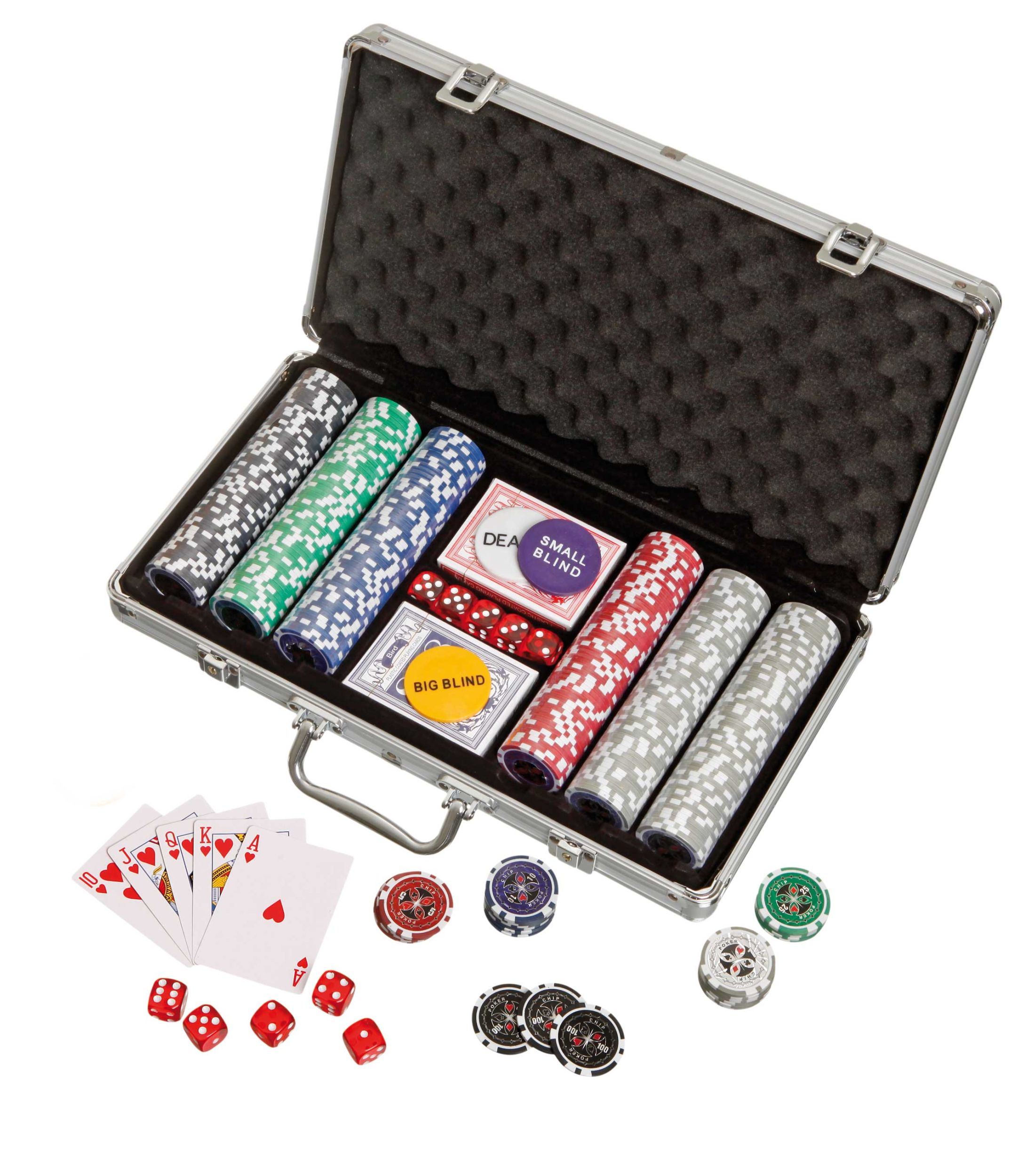 Cover: 4014156037571 | Philos 3757 - Pokerkoffer 300 Pokerchips in Aluminiumkoffer | Deutsch