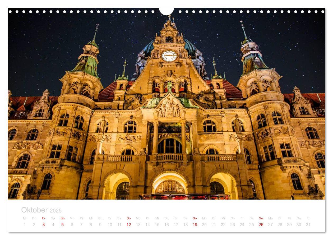 Bild: 9783435504114 | Hannover bei Nacht (Wandkalender 2025 DIN A3 quer), CALVENDO...