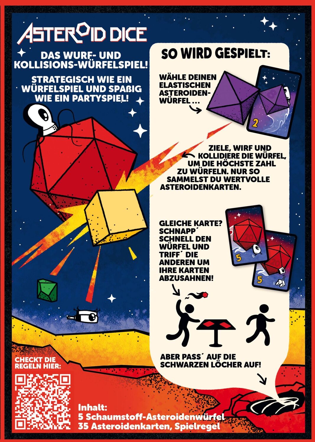 Bild: 4260071883483 | Asteroid Dice | Gavin Waxkirsh (u. a.) | Spiel | 883483 | Deutsch