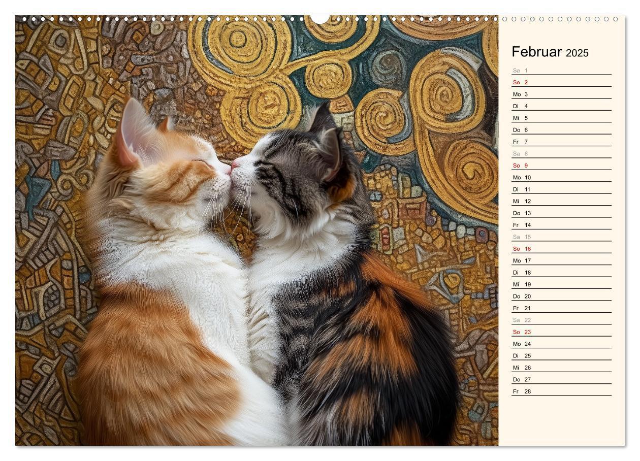 Bild: 9783457179857 | Katzen schaffen Kunst (Wandkalender 2025 DIN A2 quer), CALVENDO...