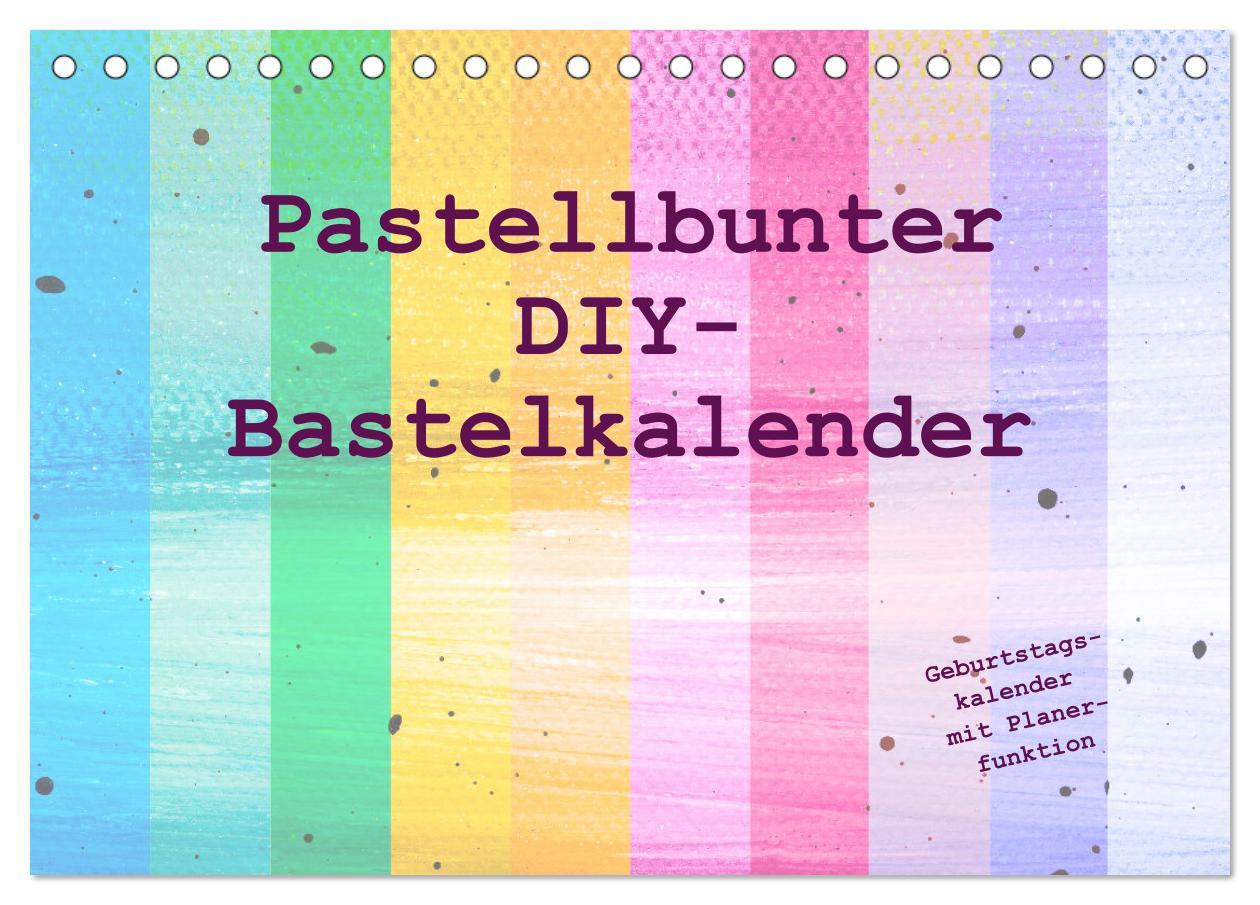 Cover: 9783383902833 | Pastellbunter DIY-Bastelkalender (Tischkalender 2025 DIN A5 quer),...