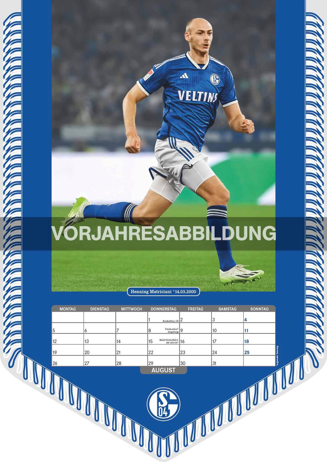 Bild: 4002725994462 | FC Schalke 04 2025 - Bannerkalender - Fan-Kalender -...