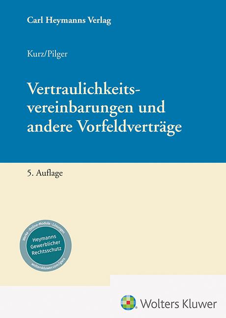 Cover: 9783452303219 | Vertraulichkeitsvereinbarungen und andere Vorfeldverträge | Buch