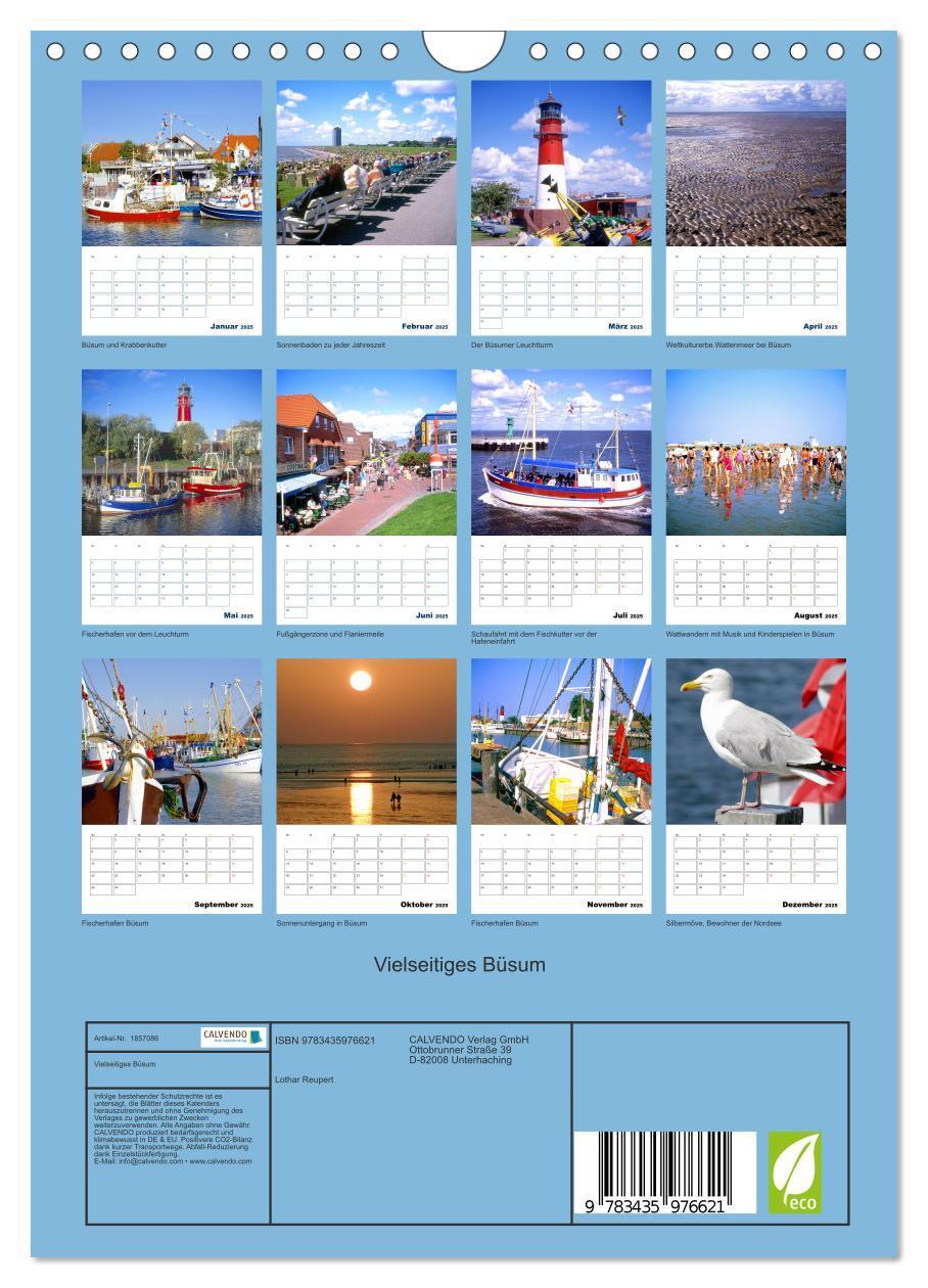 Bild: 9783435976621 | Vielseitiges Büsum (Wandkalender 2025 DIN A4 hoch), CALVENDO...