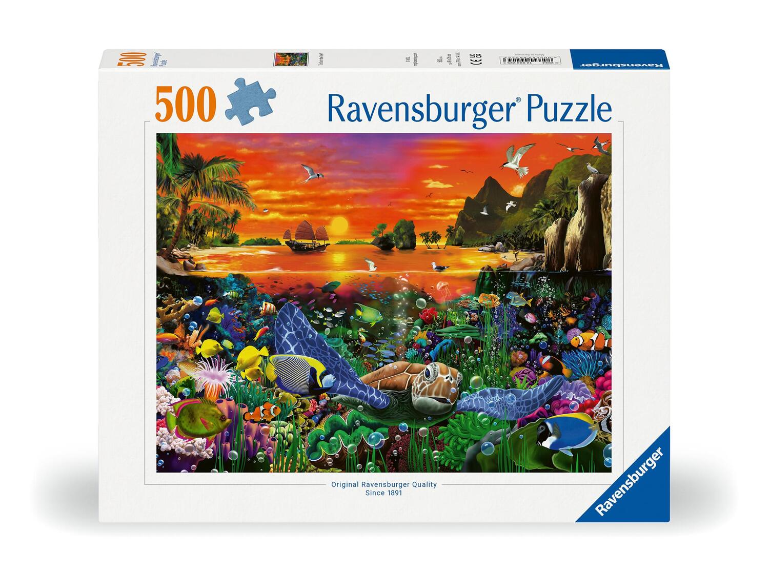 Cover: 4005555002253 | Ravensburger Puzzle 12000225 - Schildkröte im Riff - 500 Teile...