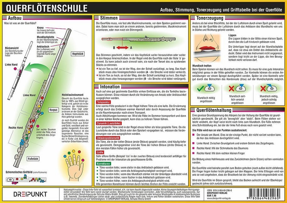 Cover: 9783864482960 | Querflötenschule, Infotafel | Michael Schulze | Stück | 2015