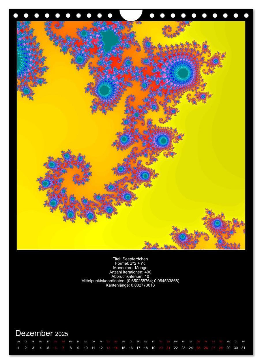 Bild: 9783435976577 | Fraktale zum Selbstnachrechnen (Wandkalender 2025 DIN A4 hoch),...