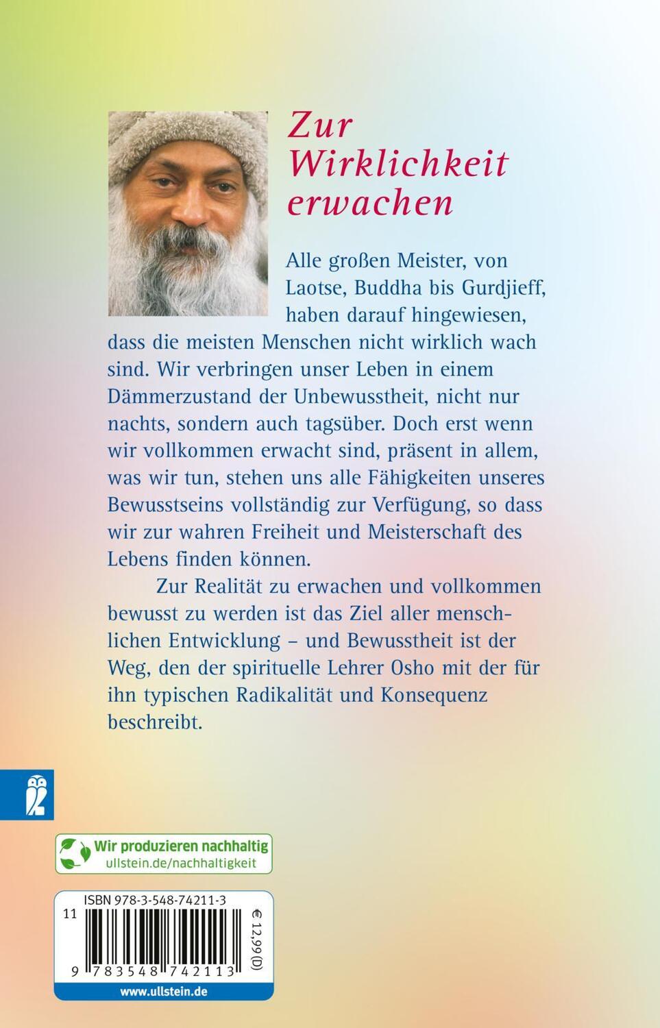 Rückseite: 9783548742113 | Bewusstsein | Beobachte, ohne zu urteilen | Osho | Taschenbuch | 2004