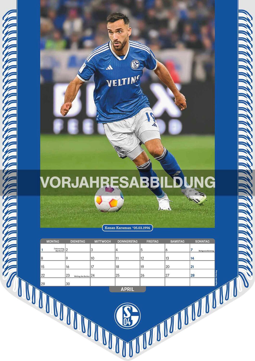 Bild: 4002725994462 | FC Schalke 04 2025 - Bannerkalender - Fan-Kalender -...