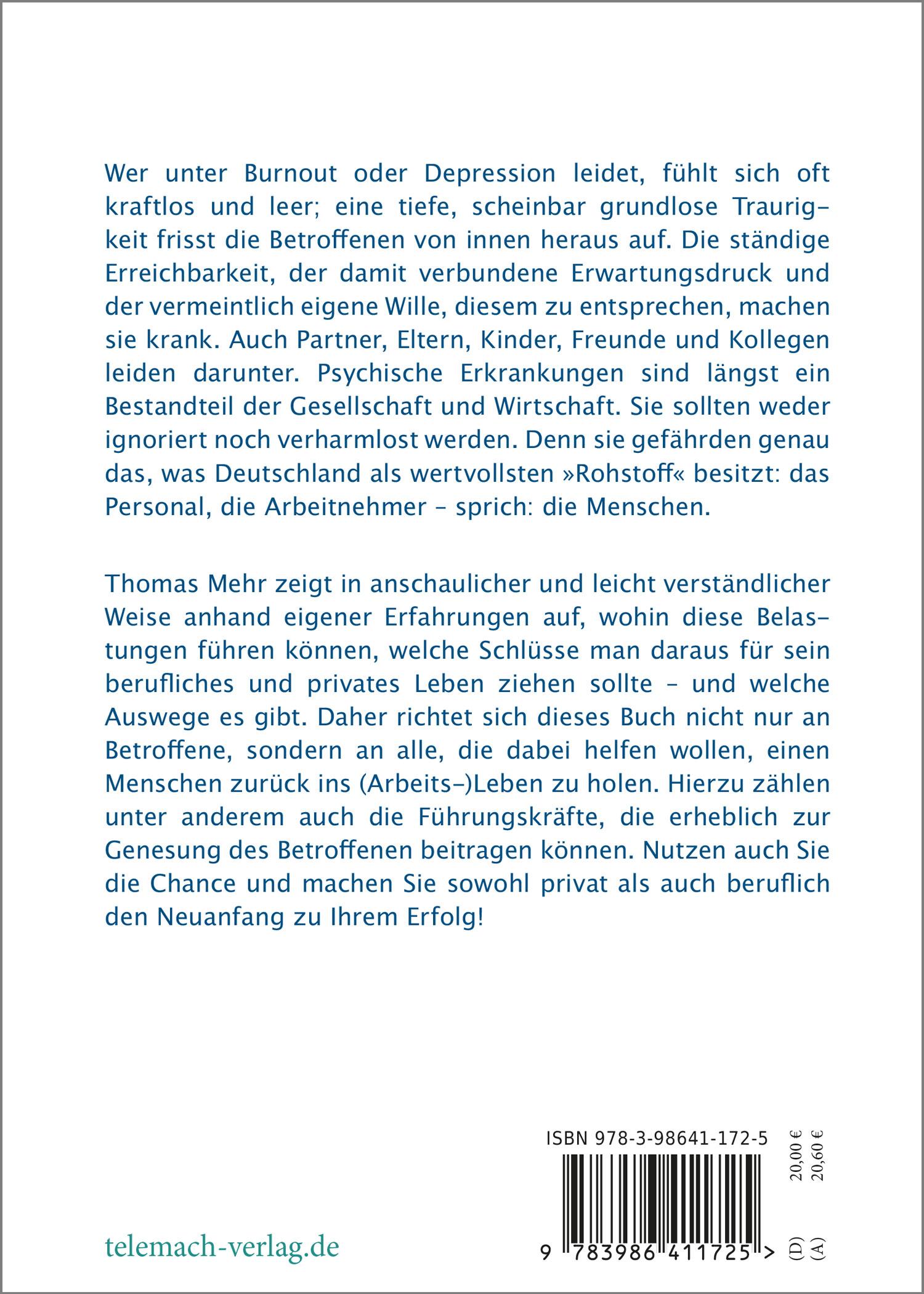 Rückseite: 9783986411725 | Burnout | Phönix-Strategien für einen erfolgreichen Neuanfang | Mehr