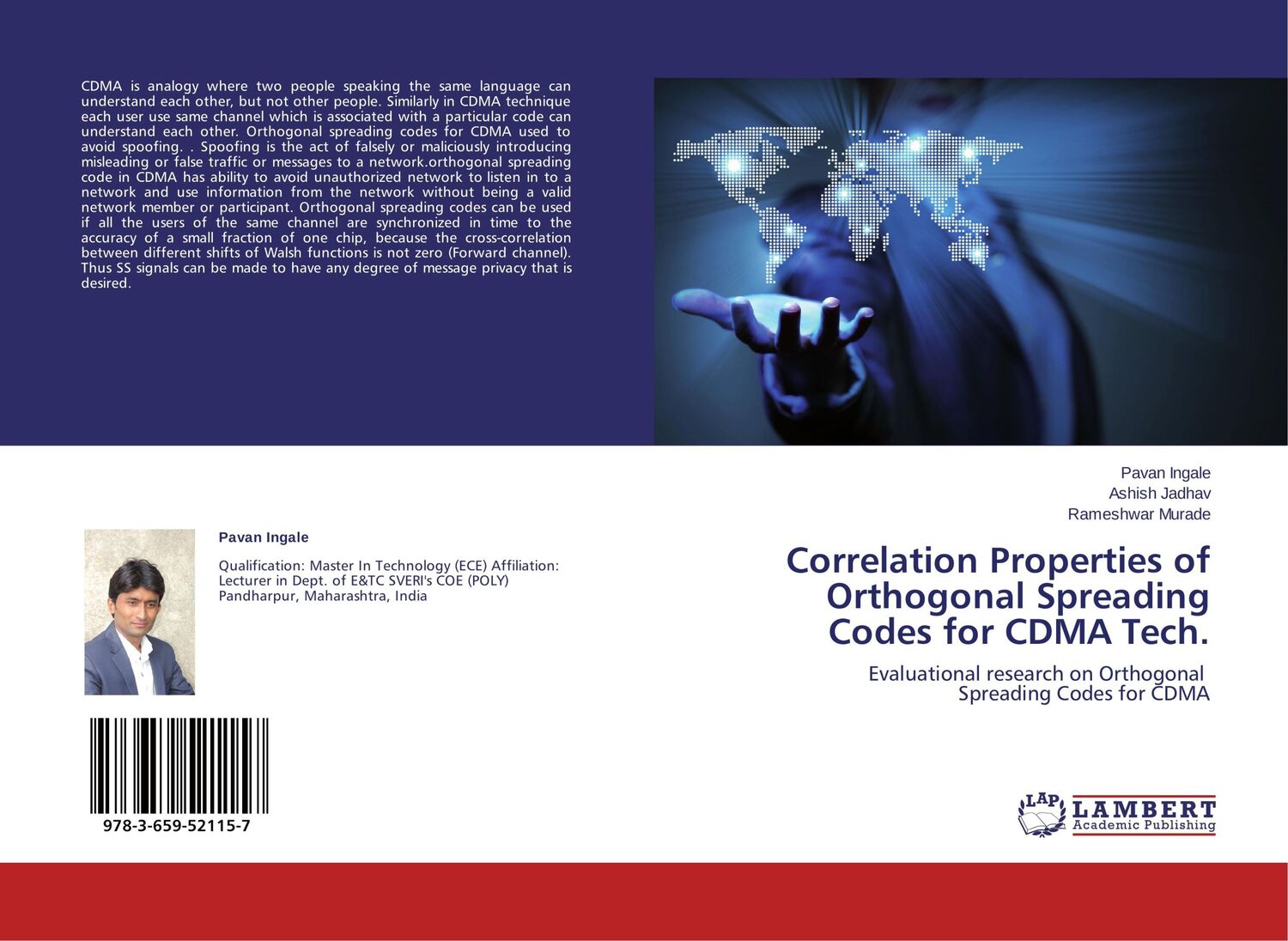 Cover: 9783659521157 | Correlation Properties of Orthogonal Spreading Codes for CDMA Tech.
