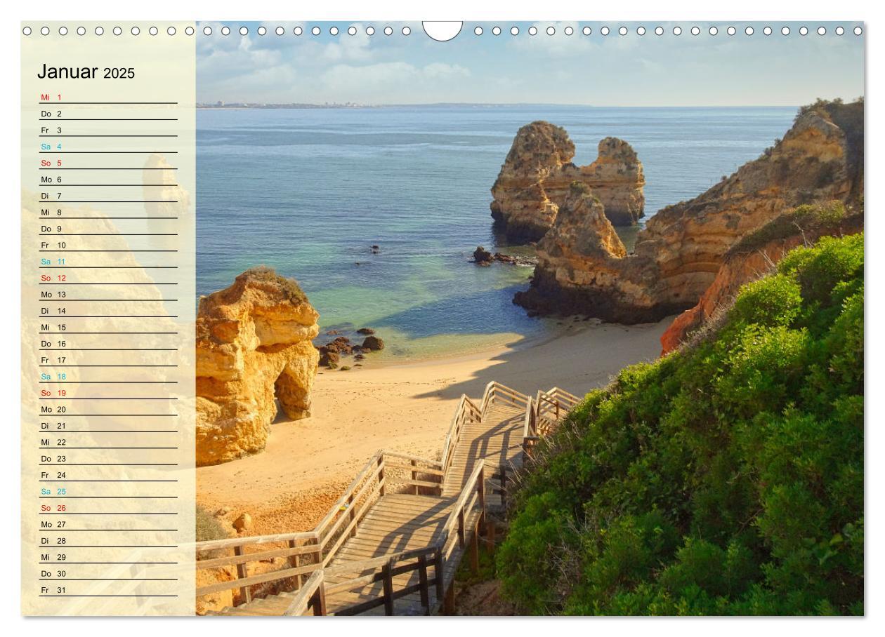 Bild: 9783435091980 | Die Küste der Algarve (Wandkalender 2025 DIN A3 quer), CALVENDO...