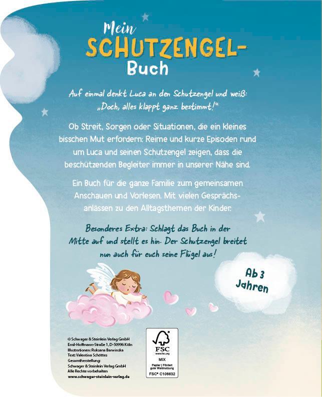 Rückseite: 9783849945176 | Mein Schutzengel-Buch | Stabiles Pappebuch für Kinder ab 3 Jahren