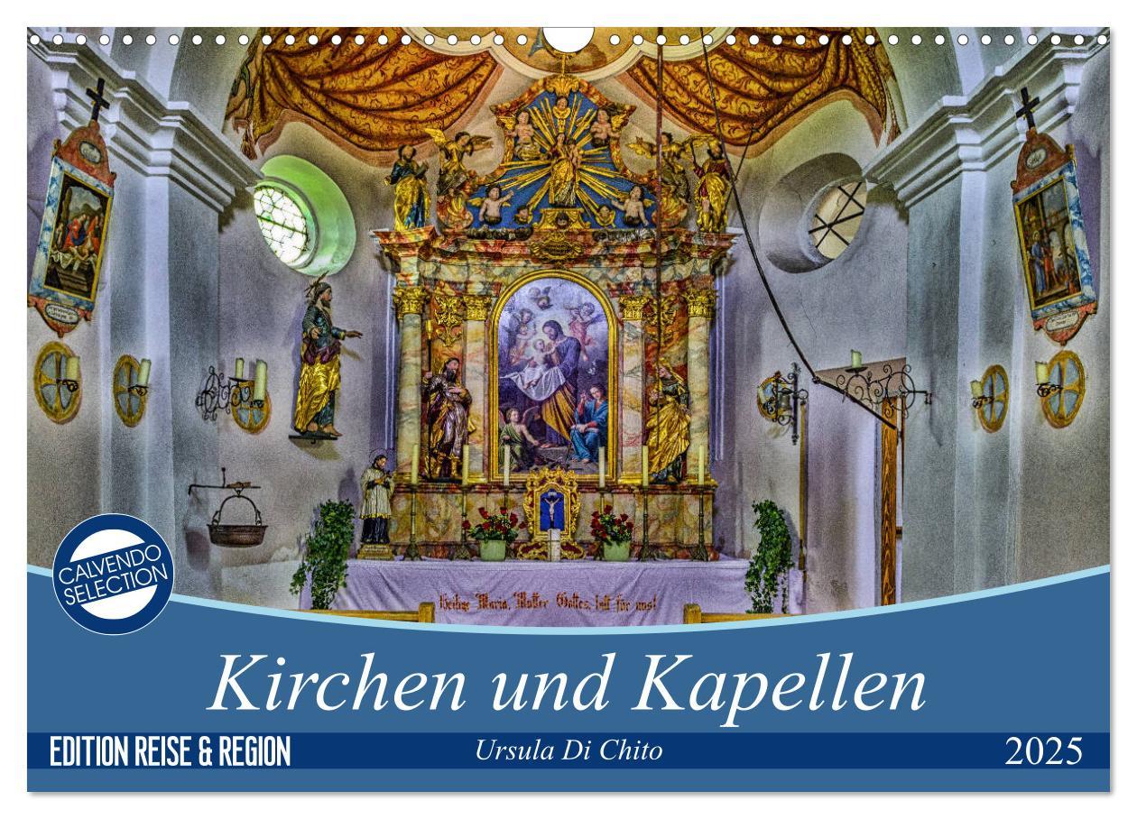 Cover: 9783435648498 | Kirchen und Kapellen (Wandkalender 2025 DIN A3 quer), CALVENDO...