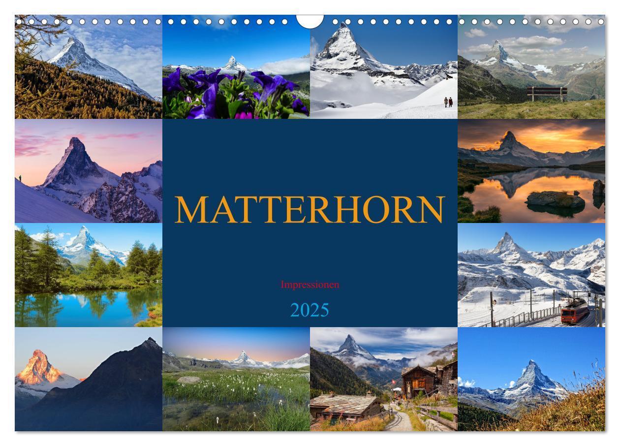 Cover: 9783383826337 | MATTERHORN Impressionen (Wandkalender 2025 DIN A3 quer), CALVENDO...