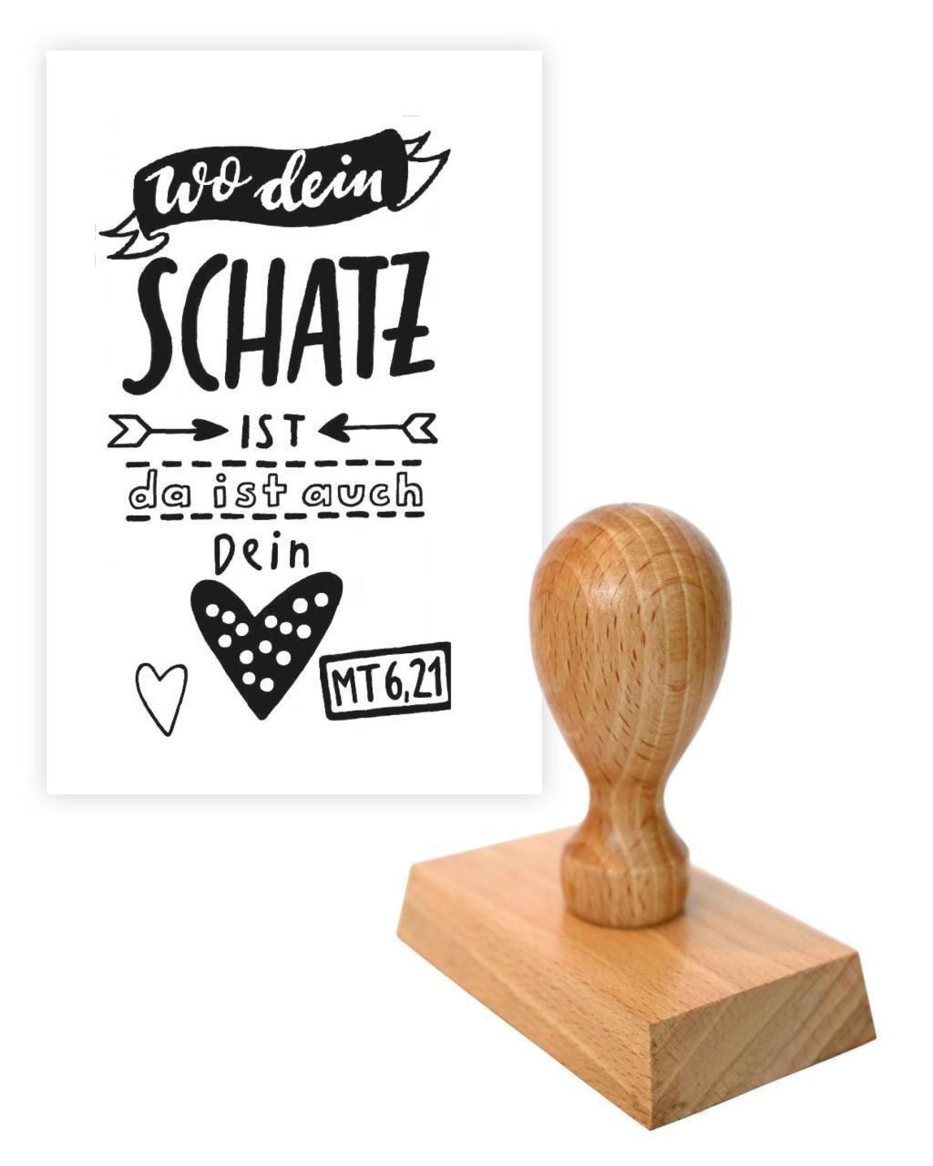 Cover: 4060504000131 | Stempel 'Wo dein Schatz ist, da ist auch dein Herz (Mt 6,21)' | 2018