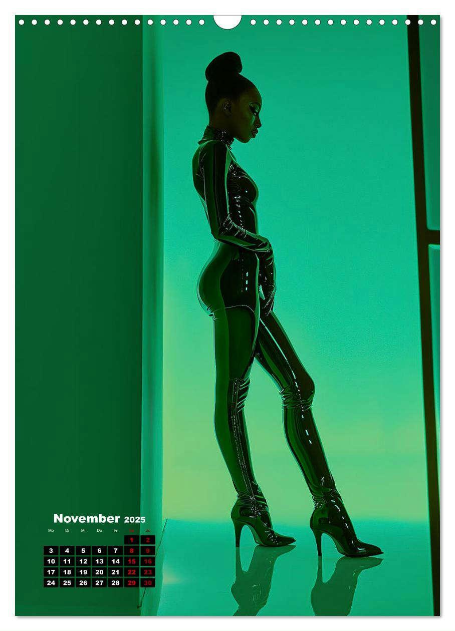 Bild: 9783457156759 | Latex-Girls (Wandkalender 2025 DIN A3 hoch), CALVENDO Monatskalender