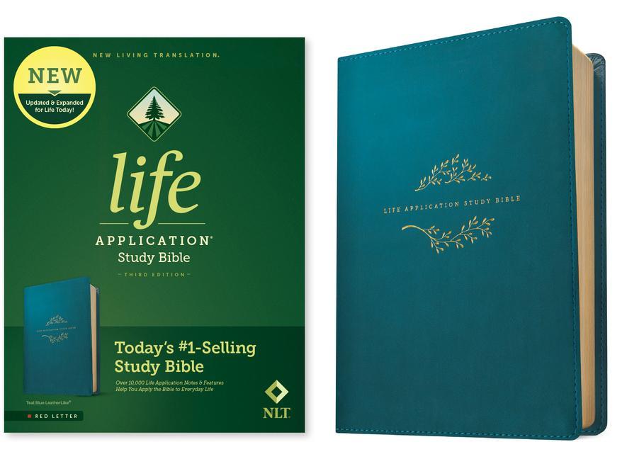 Cover: 9781496455178 | NLT Life Application Study Bible, Third Edition (Leatherlike, Teal...