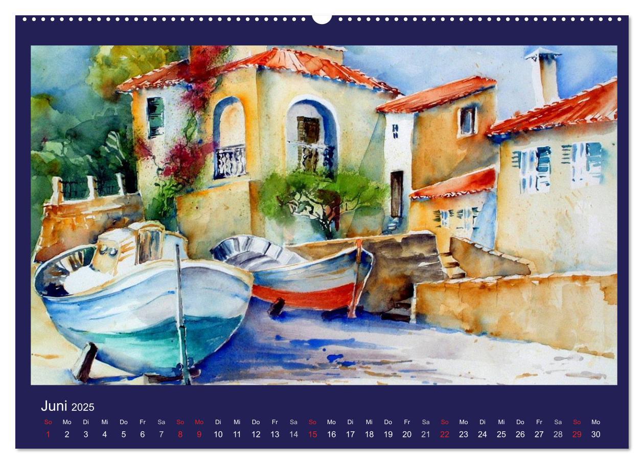 Bild: 9783435814046 | Mallorca Aquarelle (Wandkalender 2025 DIN A2 quer), CALVENDO...