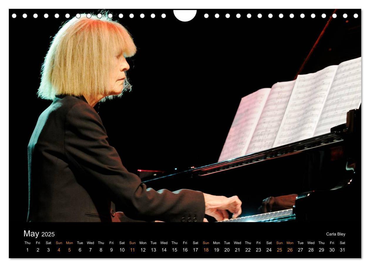 Bild: 9781325994519 | Jazz Pianists 2025 (Wall Calendar 2025 DIN A4 landscape), CALVENDO...