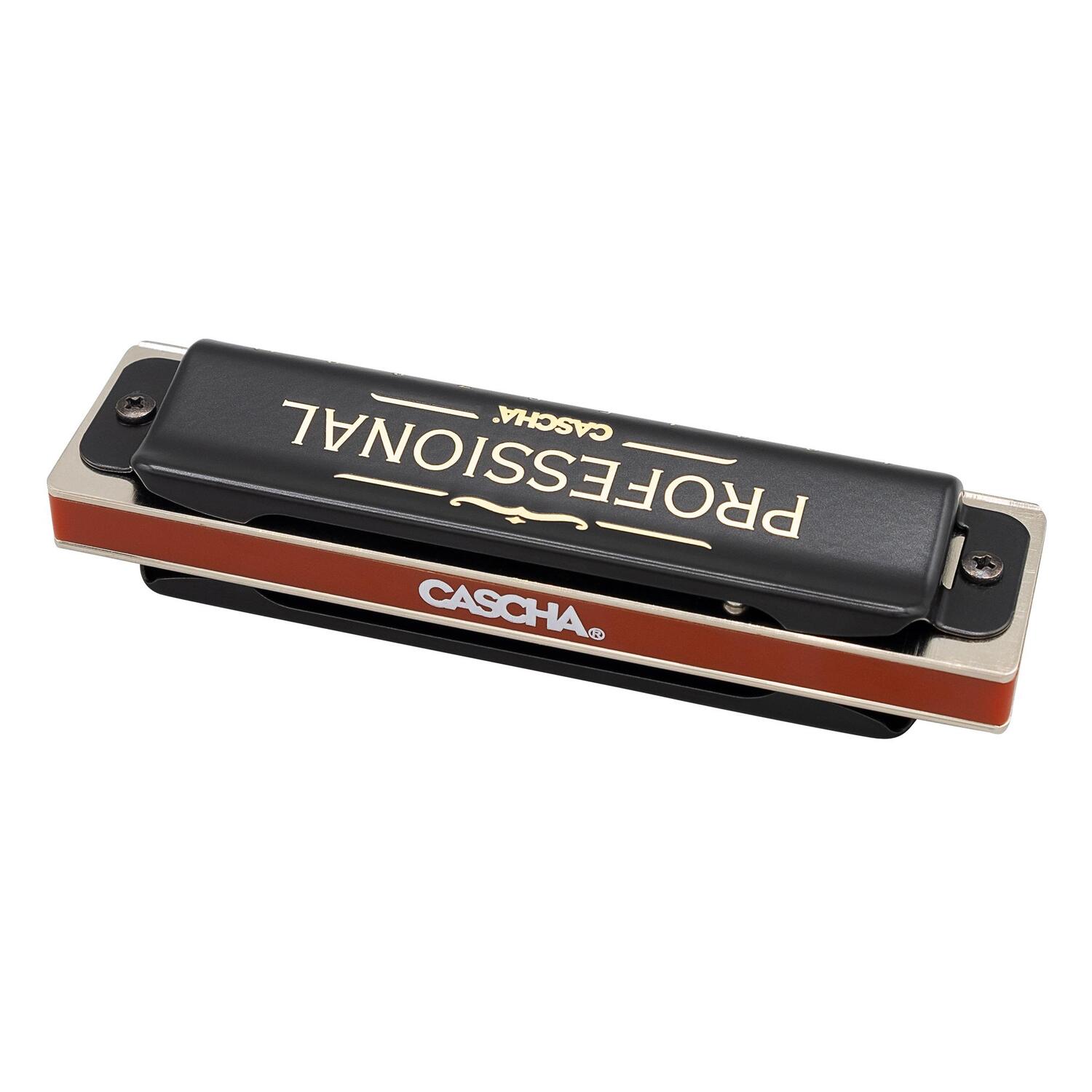 Bild: 4026929919755 | Professional Blues Harmonica in C (incl. case and cleaning cloth)