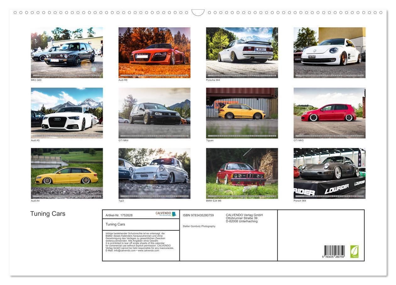 Bild: 9783435280759 | Tuning Cars (Wandkalender 2025 DIN A2 quer), CALVENDO Monatskalender