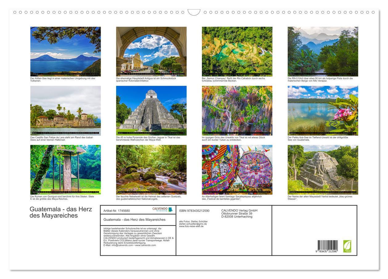 Bild: 9783435212590 | Guatemala - das Herz des Mayareiches (Wandkalender 2025 DIN A2...