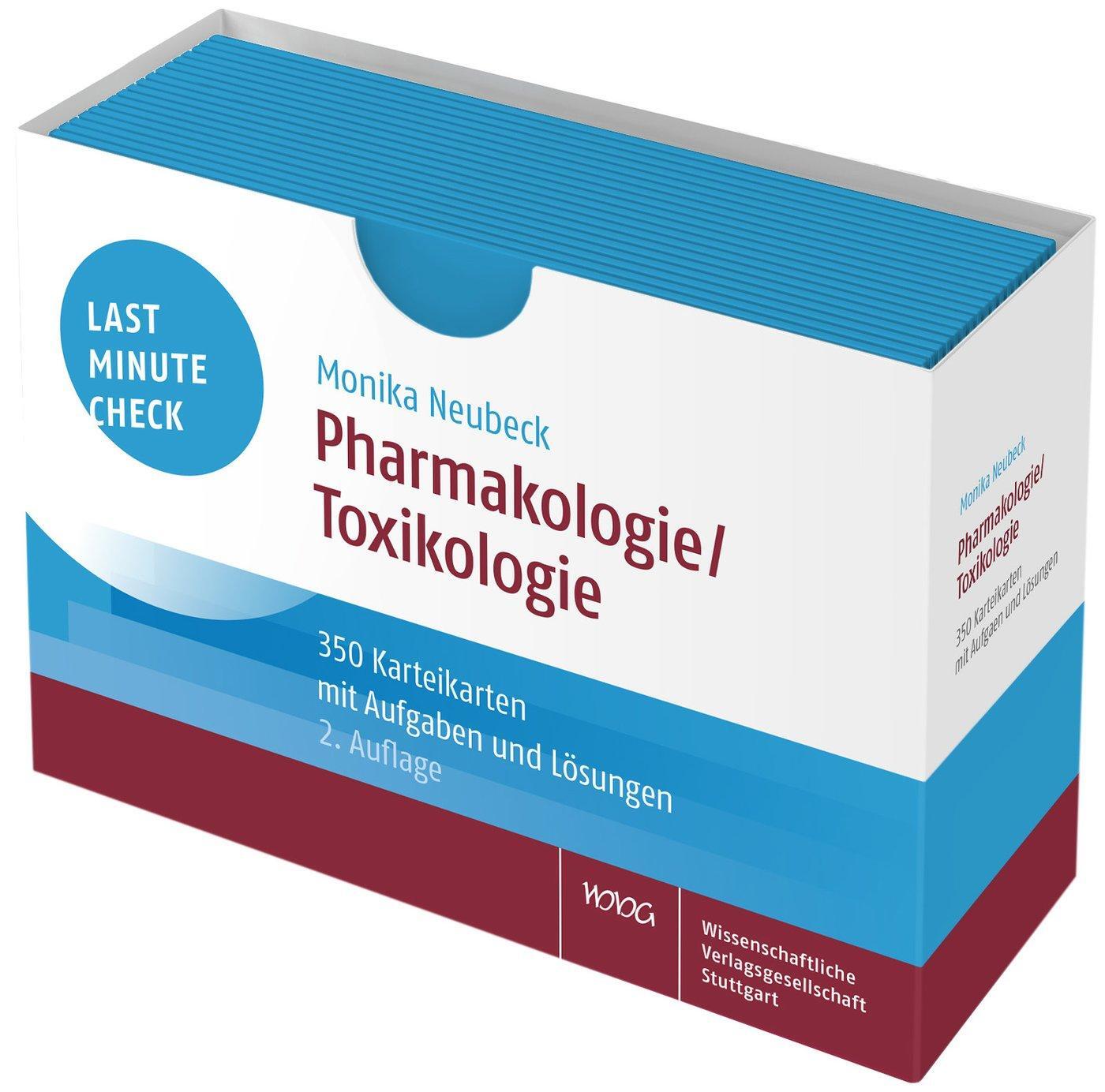 Cover: 9783804739864 | Last Minute Check - Pharmakologie/Toxikologie | Monika Neubeck | Buch