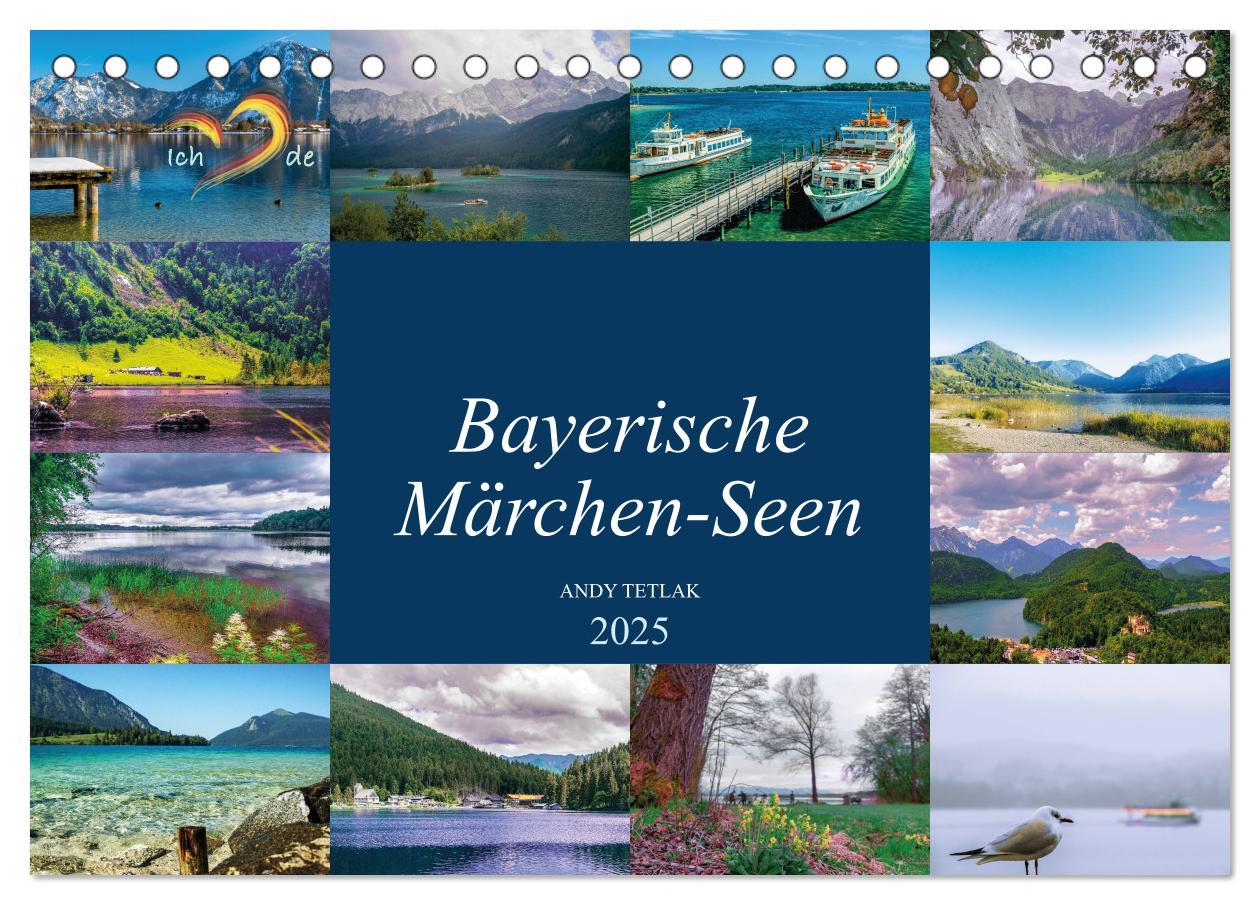 Cover: 9783435213429 | Bayerische Märchen-Seen (Tischkalender 2025 DIN A5 quer), CALVENDO...