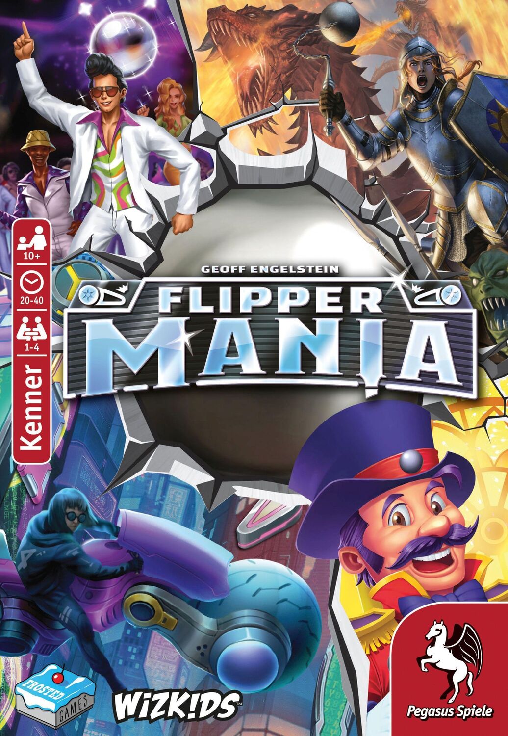 Cover: 4250231727818 | Flippermania (Frosted Games) | Geoff Engelstein | Spiel | Brettspiel