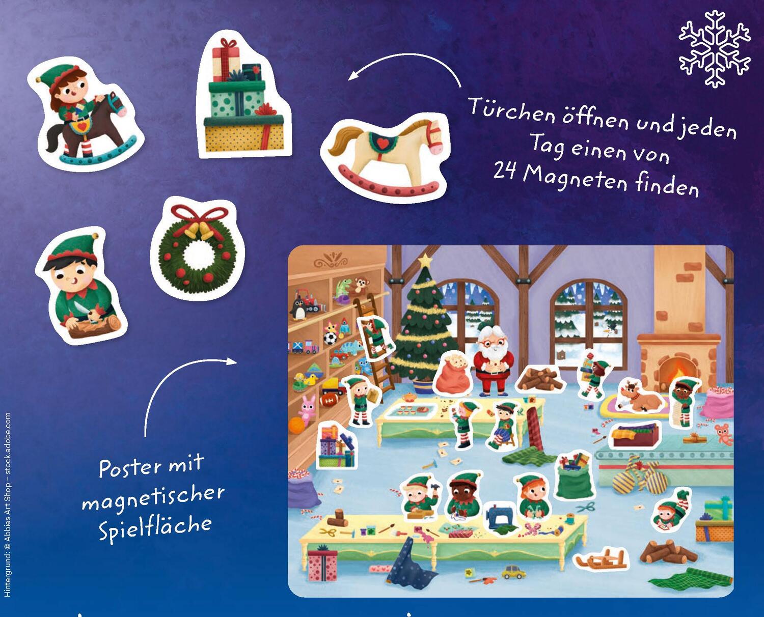 Bild: 9783849943868 | Magnet-Adventskalender | Schwager &amp; Steinlein Verlag | Kalender | 4 S.