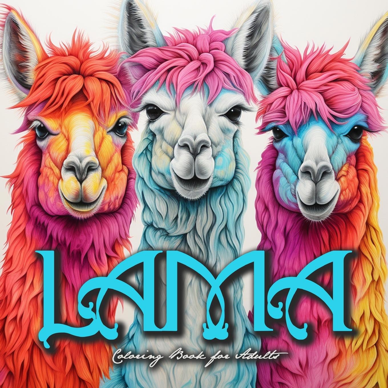 Cover: 9783758416200 | Lama Coloring Book for Adults | Monsoon Publishing | Taschenbuch