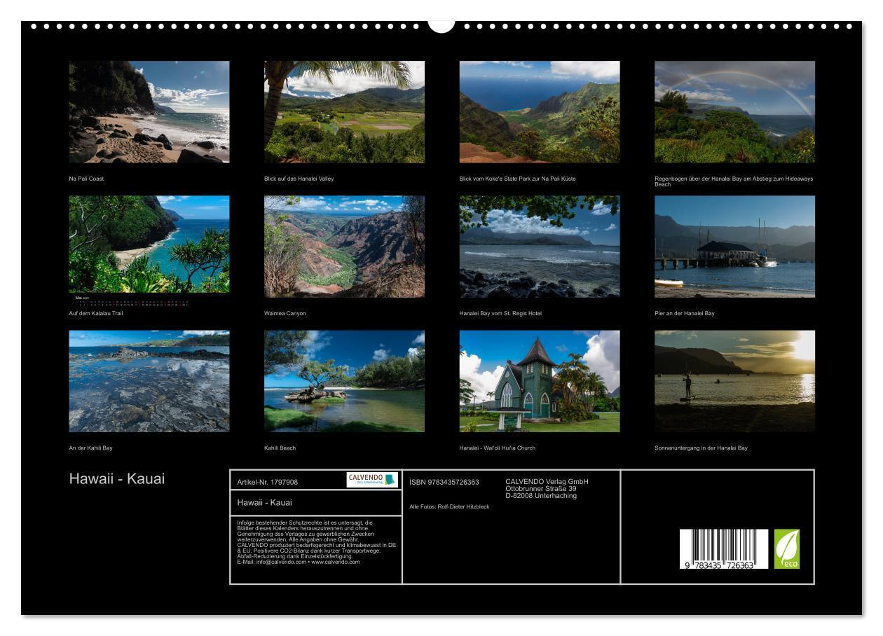 Bild: 9783435726363 | Hawaii - Kauai (hochwertiger Premium Wandkalender 2025 DIN A2...