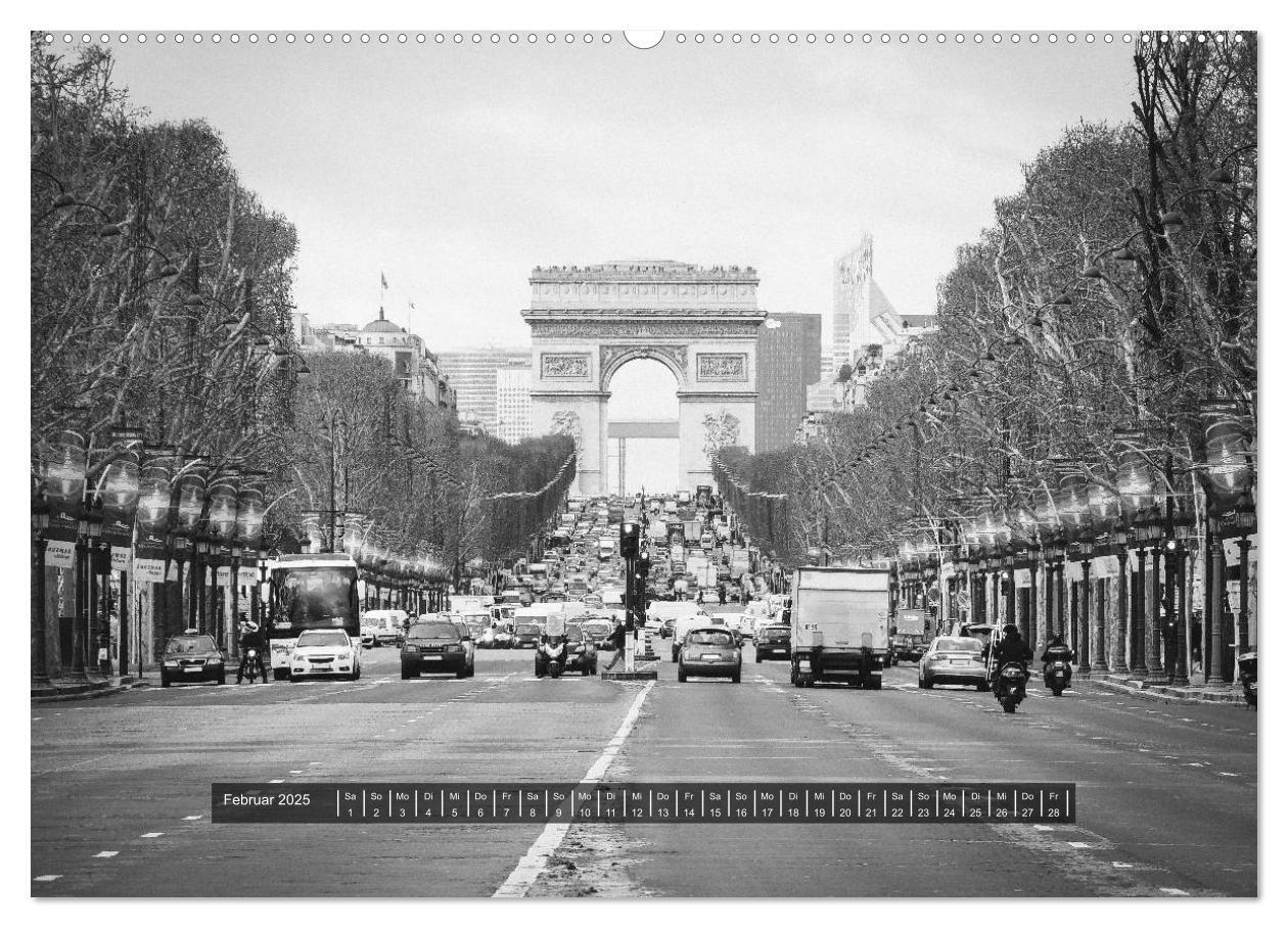 Bild: 9783435554867 | Paris - in schwarz und weiss (hochwertiger Premium Wandkalender...