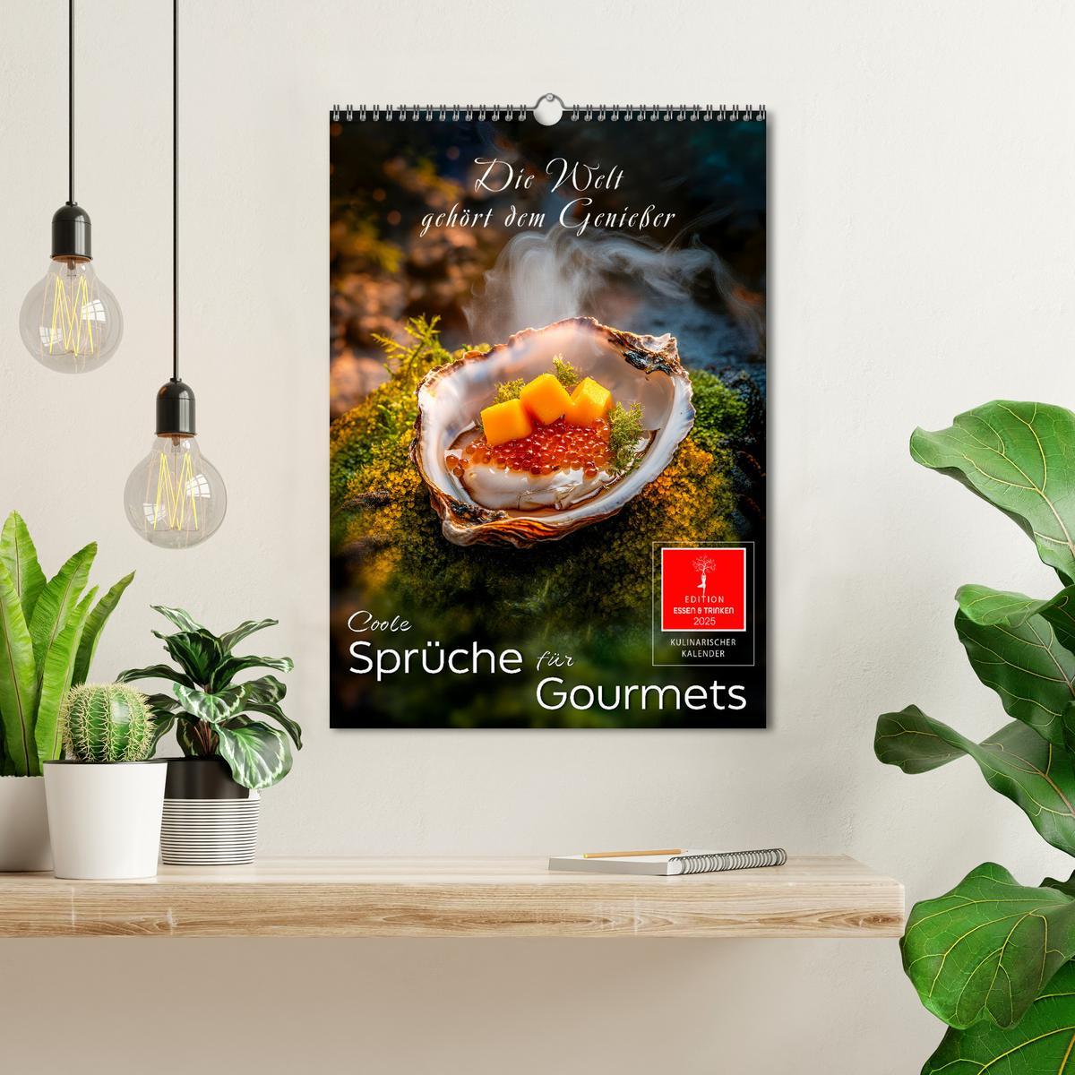 Bild: 9783457199213 | Coole Sprüche für Gourmets (Wandkalender 2025 DIN A3 hoch),...