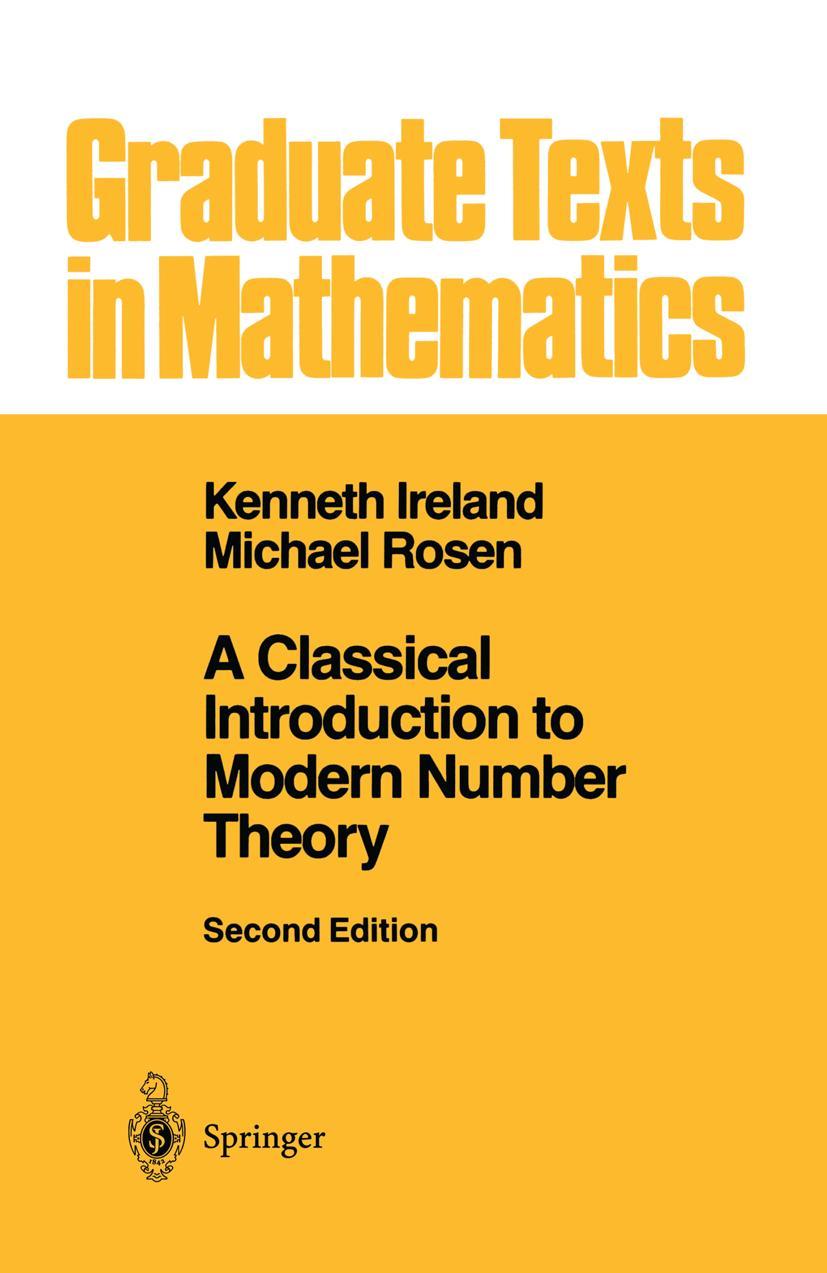 Cover: 9781441930941 | A Classical Introduction to Modern Number Theory | Rosen (u. a.) | xiv