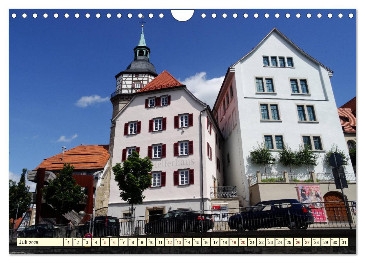 Bild: 9783435441730 | Unterwegs in Backnang (Wandkalender 2025 DIN A4 quer), CALVENDO...