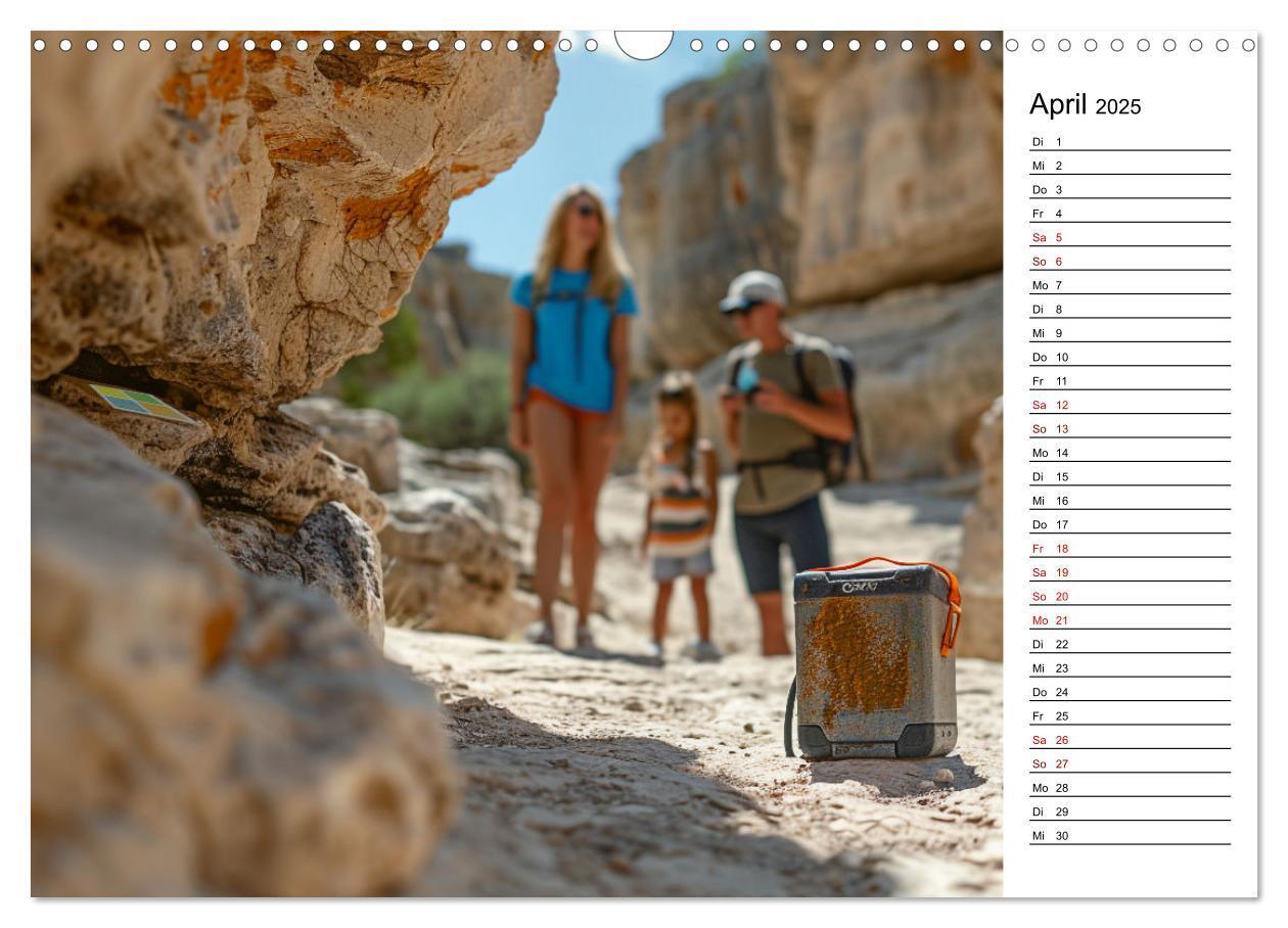 Bild: 9783435651900 | Der Geocaching Found it Kalender (Wandkalender 2025 DIN A3 quer),...